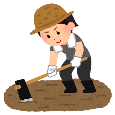 午前の作業（農作業・ハンドメイド）